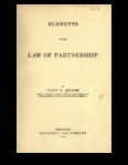 Elements of the Law of Partnership by Floyd R. Mechem