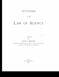 Outlines of the Law of Agency by Floyd R. Mechem