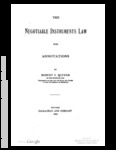 The Negotiable Instruments Law With Annotations