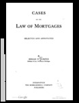 Cases on the Law of Mortgages