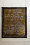 Plaque: From the Will of William W. Cook