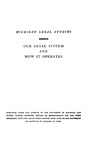 Our Legal System and How it Operates by Burke W. Shartel