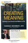 Creating Meaning: Building a Law Practice that Matters to You