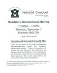 Henry M. Campbell Mandatory Informational Meeting