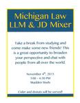 Michigan Law LLM and JD Mixer