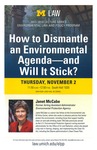 How to Dismantle an Environmental Agenda - and Will It Stick? by University of Michigan Law School