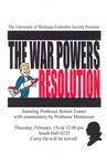 The War Powers Resolution by The Federalist Society