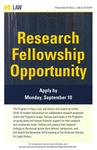 Research Fellowship Opportunity by University of Michigan Law School
