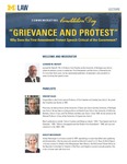 "Grievance and Protest": Why Does the First Amendment Protect Speech Critical of the Government? by University of Michigan Law School