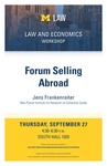 Forum Selling Abroad by University of Michigan Law School