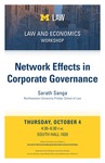 Network Effects in Corporate Governance by University of Michigan Law School