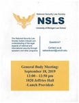 National Security Law Society General Body Meeting by National Security Law Society