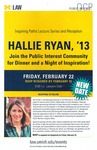 Hallie Ryan, '13 Join the Public Interest Community for Dinner and a Night of Inspiration by University of Michigan Law School
