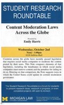 Content Moderation Laws Across the Globe by University of Michigan Law School