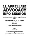 1L Appellate Advocacy Info Session by 1L Oral Advocacy Competition Board