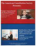 Trump's Impeachment with Richard Primus; Ratification of the Equal Rights Amendment? Discussion by Leah Litman by The American Constitution Society