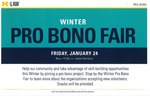 Winter Pro Bono Fair by University of Michigan Law School
