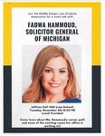 Fadwa Hammoud, Solicitor General of Michigan by Middle Eastern Law Students Association