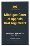 Michigan Court of Appeals Oral Arguments by University of Michigan Law School