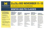 2Ls/3Ls Bid November 11-13 by University of Michigan Law School