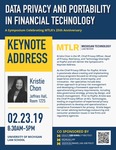 Data Privacy and Portability in Financial Technology: Keynote Address by Michigan Technology Law Review