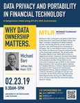 Data Privacy and Portability in Financial Technology: Why Data Owndership Matters by Michigan Technology Law Review